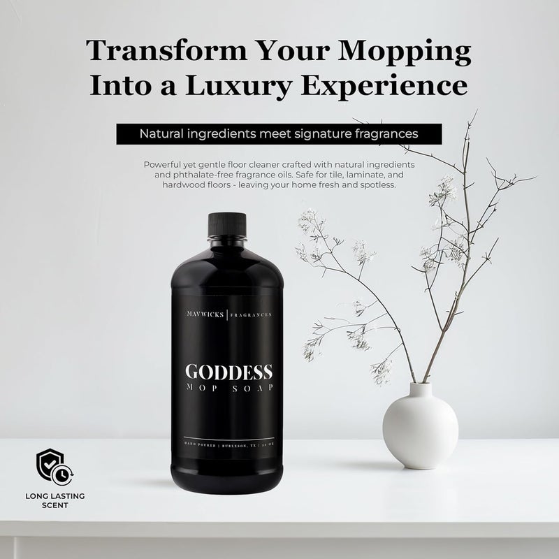 Mavwicks Fragrances - Luxury Mop Soap (Goddess) 32 Oz – Goddess Scented Floor Cleaner for Mopping – Pet Safe, Best Smelling Mop Detergent for All Surfaces - Image 5